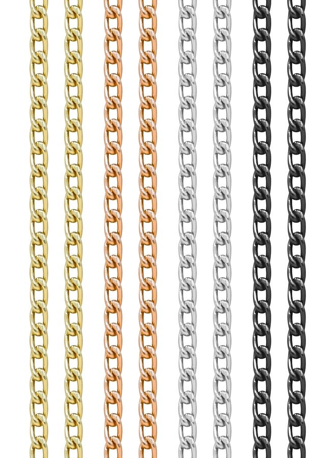 Satra Traders Aluminium Chain Twisted Links Spool Jewelry Making Chains Craft Chain for Necklace Bracelet Earring | Size : H-4mm W-6mm | Qty : 5mtr | JT-9-17-11 (Golden) - Image 3
